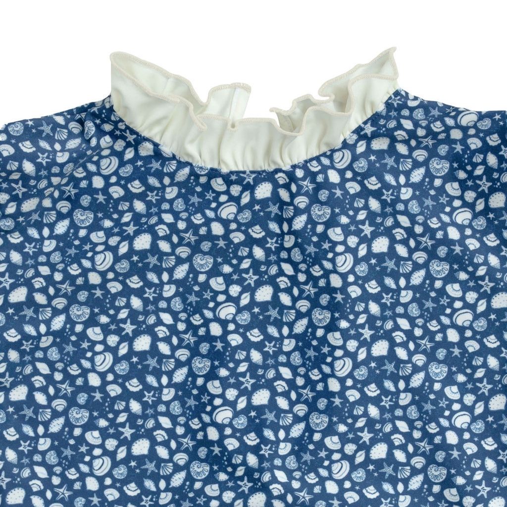 Folpetto Sofia Surf Suit Night Blue - Shell Print | The Little Sunshine ...