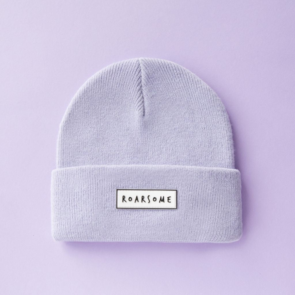 Heather Beanie in Purple from Roarsome