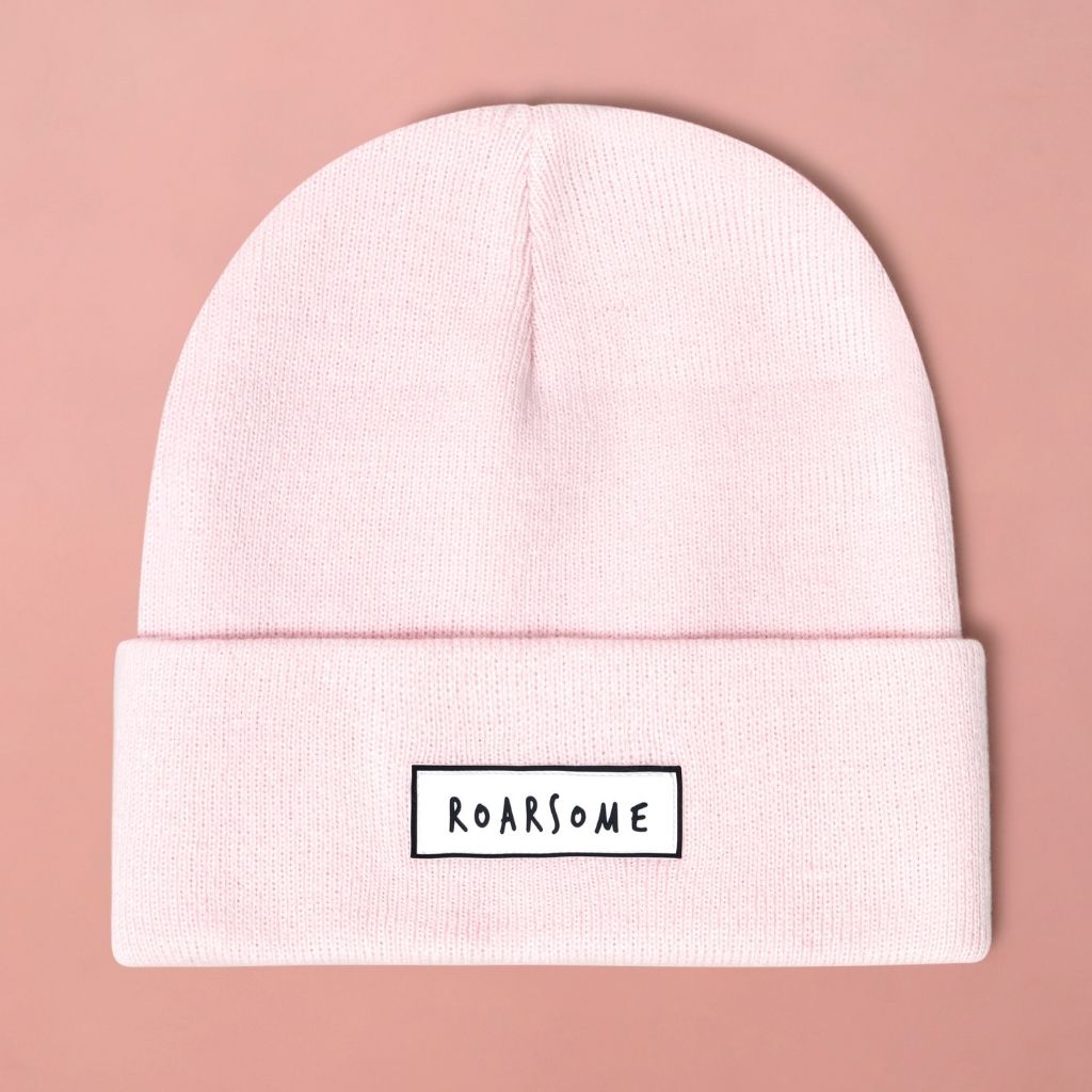 Marshmallow Beanie in Pink from Roarsome