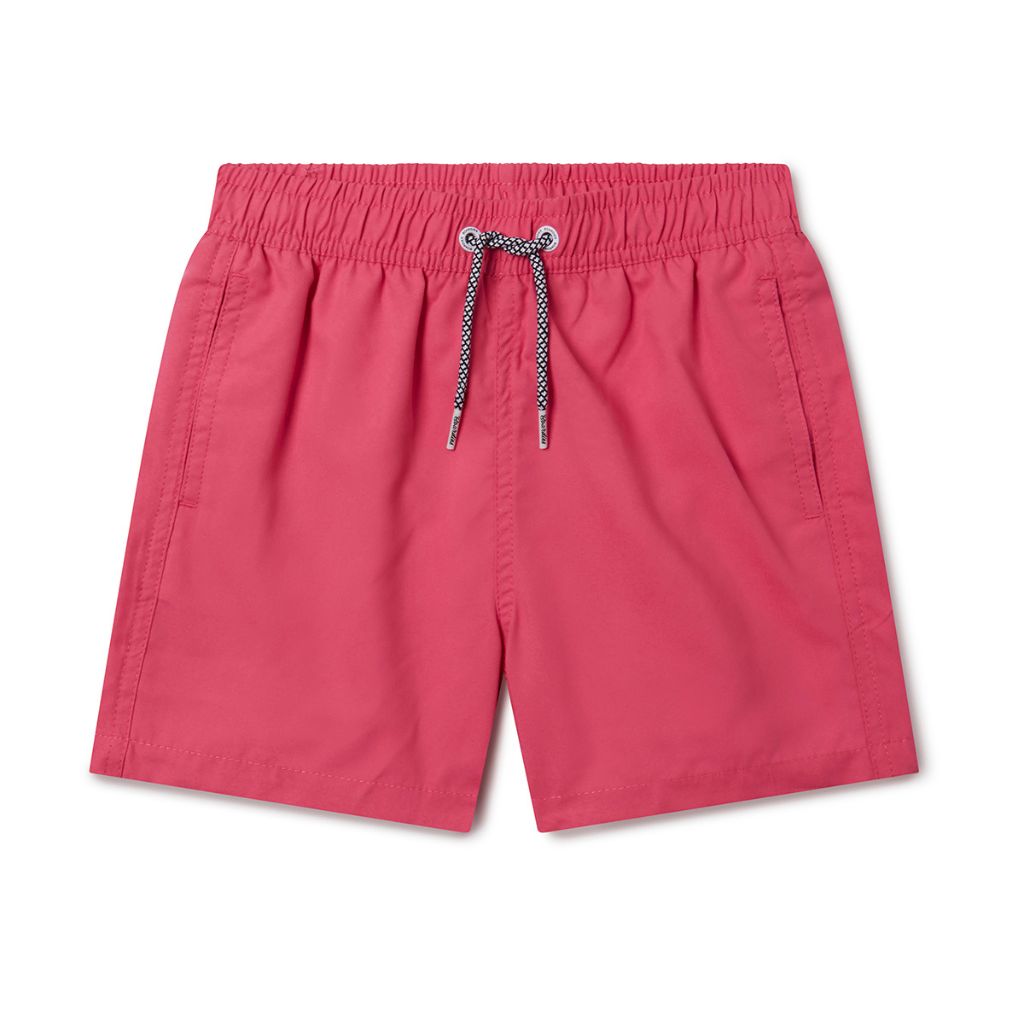 Front product shot of the Boardies Las Coloradas Kids Swim Shorts