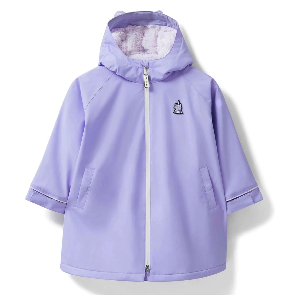 Sparkle the Unicorn Outdoor Changing Robe Dry Robe in purple from Roarsome