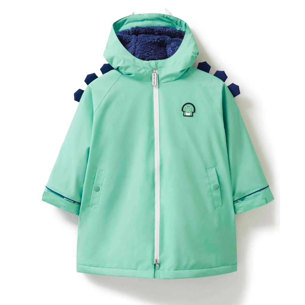 Spike the Dinosaur Outdoor Changing Robe Dry Robe in green from Roarsome