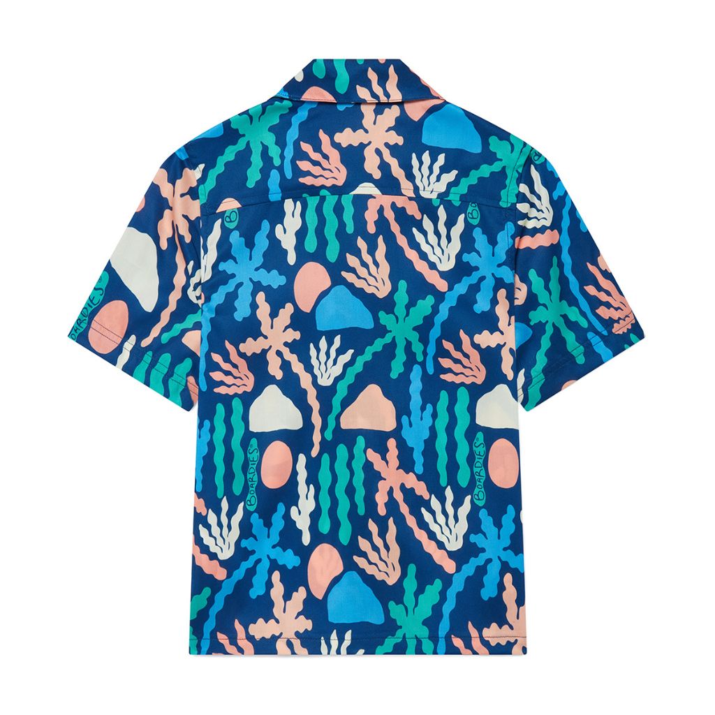 Back product shot of the Boardies Palm Springs Kids Shirt