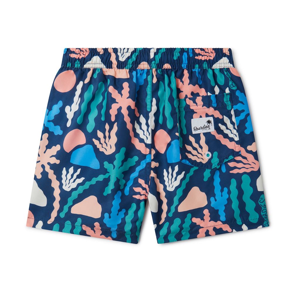 Back product shot of the Boardies Palm Spring Kids Swim Shorts