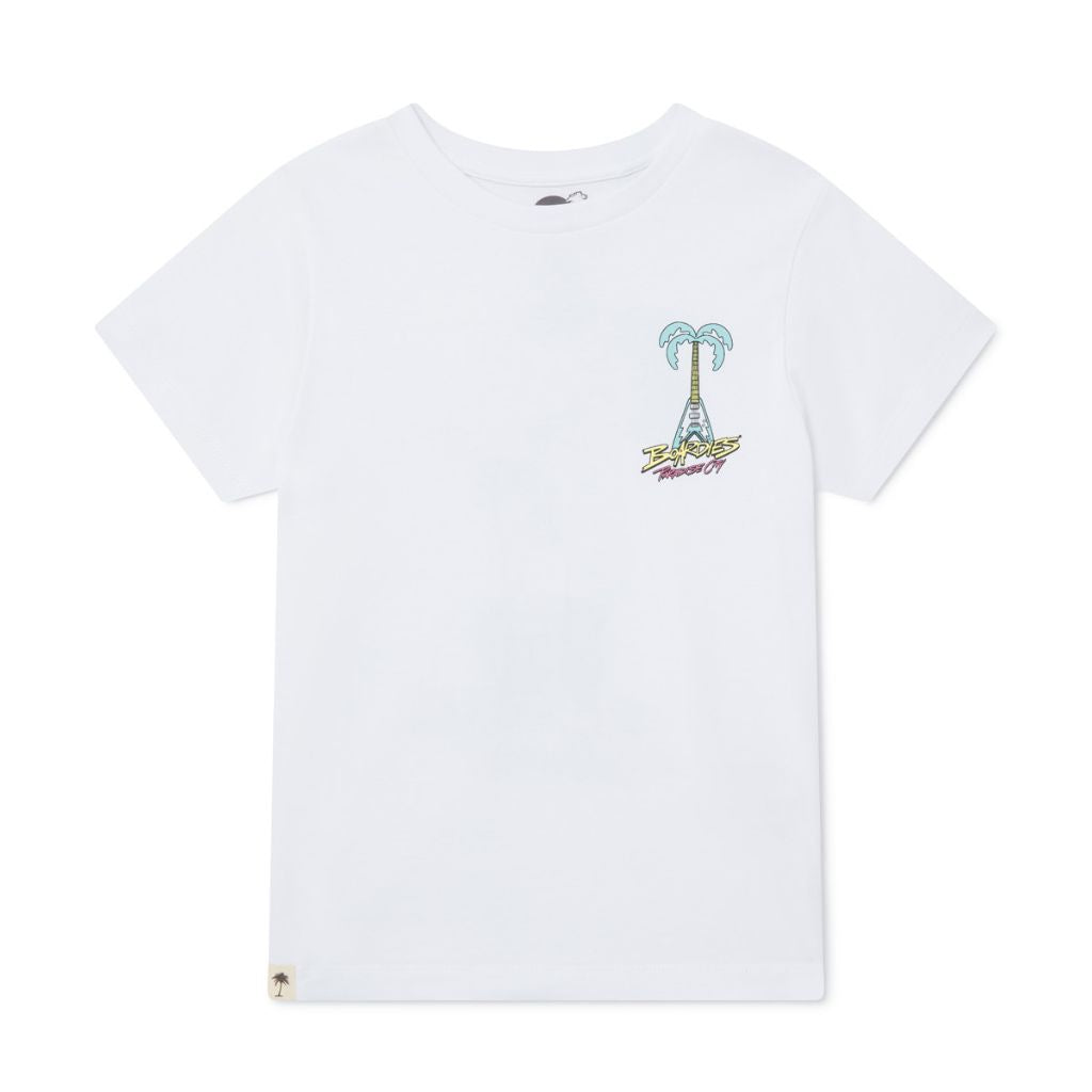 Front product shot of the Boardies Paradise City Kids T-Shirt