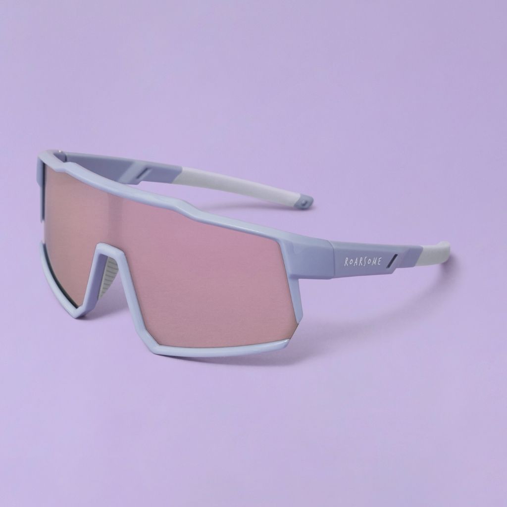 Pink wraparound sunglasses from Roarsome